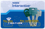 multlock key card, key card, mul-t-lock cut key card